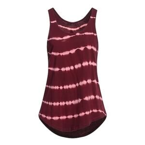 Anthropologie The Upside Burgundy Red Tie Dye Tank Top Arrow S